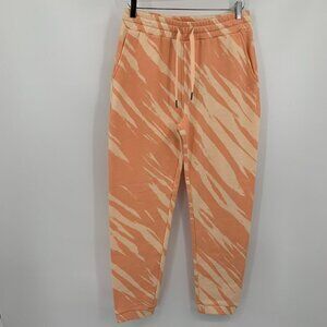 Sweaty Betty Essential Jogger sweatpants Nectarine Orange tie dye tan new M